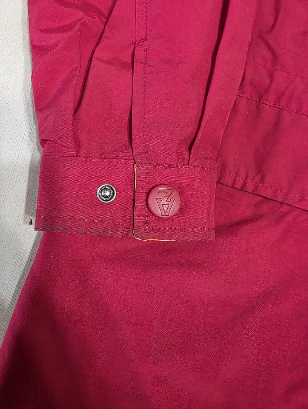 VINTAGE 90s Arizona Jean Co. Barn Jacket Parka | Red Colorblock Gorpcore S - Picture 10 of 16